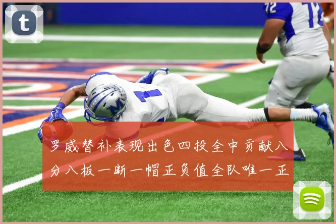 罗威替补表现出色四投全中贡献八分八板一断一帽正负值全队唯一正值