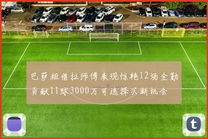 巴萨租借拉师傅表现惊艳12场全勤贡献11球3000万可选择买断机会